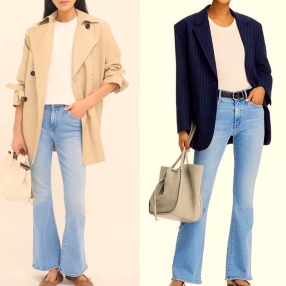 MOTHER The Weekender In Blessing In Disguise Mid Rise Flare Leg Med. Blue SZ 31 - Picture 16 of 16